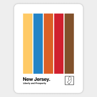 New Jersey // Original Minimalist Artwork Design Magnet